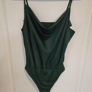 Elegant Forest Green Women's Bodysuit